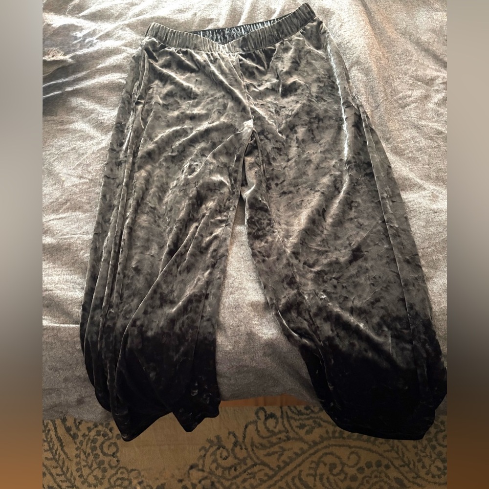 Black Velvet Pants